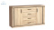 JARSTOL - nowoczesna, duża komoda dwudrzwiowa z 4 szufladami DALLAS D1, 157x91 cm - kolor dąb sonoma