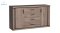 JARSTOL - nowoczesna, duża komoda dwudrzwiowa z 4 szufladami DALLAS D1, 157x91 cm - kolor dąb truflowy