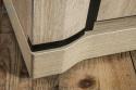 JARSTOL - nowoczesna szafa narożna, dwudrzwiowa DALLAS, 192x114 cm - kolor dąb sonoma