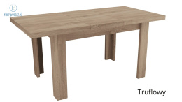 JARSTOL - nowoczesny, duży stół rozkładany do salonu/jadalni DALLAS, 160-200 cm kolor dąb truflowy