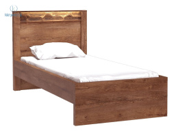 JARSTOL - jednoosobowe, nowoczesne łóżko ze stelażem INDIANAPOLIS I-20, 90x200 cm - kolor jasny jesion