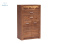 JARSTOL - nowoczesna, wysoka komoda z półką i 2 szufladami INDIANAPOLIS I-6, 76x127 cm - kolor jasny jesion