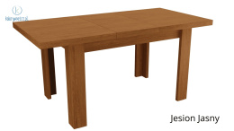 JARSTOL - nowoczesny, mały stół rozkładany do salonu/jadalni INDIANAPOLIS, 120-160 cm kolor jasny jesion