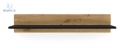 BIM FURNITURE - nowoczesna/loftowa półka wisząca NUKA G, 100x19 cm - kolor dąb artisan