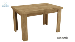 JARSTOL - nowoczesny, mały stół rozkładany do salonu/jadalni LIVINIO, 120-160 cm kolor dąb ribbeck