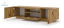 BIM FURNITURE - nowoczesna, uniwersalna szafka RTV wisząca/stojąca AURA-150, 150x42 cm - dąb artisan