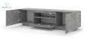 BIM FURNITURE - nowoczesna, uniwersalna szafka RTV wisząca/stojąca AURA-150, 150x42 cm - kolor beton