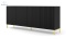 BIM FURNITURE - nowoczesna elegancka komoda WAVE 200D4, 200x87 cm - kolor czarny mat