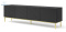 BIM FURNITURE - nowoczesna elegancka szafka RTV RAVENNA DIAMOND CF 200D4, 200x58 cm - kolor czarny połysk