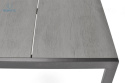FERTONE - aluminiowy stół ogrodowy/tarasowy dla 6 osób PARMA M, 150x90 cm kolor czarny/srebrny