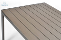 FERTONE - aluminiowy stół ogrodowy/tarasowy dla 6 osób MODENA M , 150x90 cm kolor brązowy