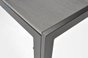 FERTONE - aluminiowy stół ogrodowy/tarasowy dla 6 osób PARMA L, 180x90 cm kolor czarny/srebrny