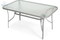 FERTONE - metalowy stół ogrodowy/tarasowy dla 6 osób PORTO, 150x90 cm kolor szary