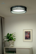 DUOLLA - lampa sufitowa/plafon LED BLACK, 45x10 cm, czarny