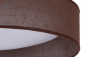 DUOLLA - lampa sufitowa/plafon LED BROWN, 45x10 cm, brązowa