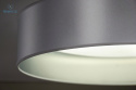 DUOLLA - lampa sufitowa/plafon LED GLAMOUR, 45x10 cm, biały/srebrny