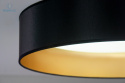 DUOLLA - lampa sufitowa/plafon LED GLAMOUR, 45x10 cm, czarny/złoty