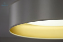 DUOLLA - lampa sufitowa/plafon LED GLAMOUR, 45x10 cm, ecru/złoty