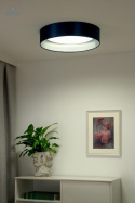 DUOLLA - lampa sufitowa/plafon LED GLAMOUR, 45x10 cm, granatowy/srebrny