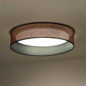 DUOLLA - lampa sufitowa/plafon LED GLAMOUR, 45x10 cm, miedziany z otworami/czarny