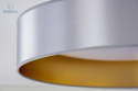 DUOLLA - lampa sufitowa/plafon LED GLAMOUR, 45x10 cm, srebrny/złoty
