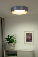 DUOLLA - lampa sufitowa/plafon LED GLAMOUR, 45x10 cm, srebrny/złoty