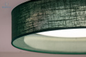DUOLLA - lampa sufitowa/plafon LED GREEN, 45x10 cm, zieleń butelkowa