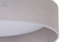 DUOLLA - lampa sufitowa/plafon LED GREY, 45x10 cm, szara