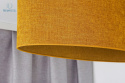 DUOLLA - elegancka lampa wisząca z abażurem OVAL L, musztardowa