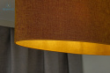 DUOLLA - elegancka lampa wisząca z abażurem OVAL L, musztardowa