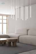 EMIBIG - designerska lampa sufitowa SELTER 9 WHITE, biała
