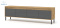 BIM FURNITURE - nowoczesna elegancka szafka RTV NESTA-192, 192x56 cm - kolor dąb craft złoty/bazalt