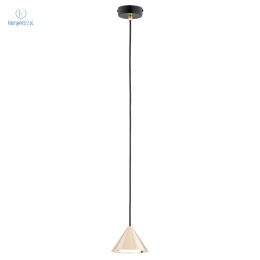 EMIBIG - nowoczesna lampa sufitowa glamour ELIT 1, czarno-złota