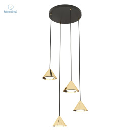 EMIBIG - modern glamour ceiling lamp ELIT 4 PREMIUM, black and gold