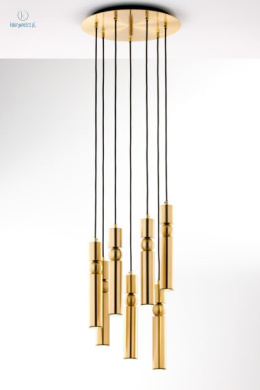JUPITER - nowoczesna lampa sufitowa ALAS P7 GOLD, złota