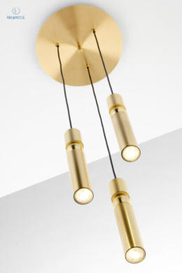 JUPITER - nowoczesna lampa sufitowa ALAS P3 GOLD, złota