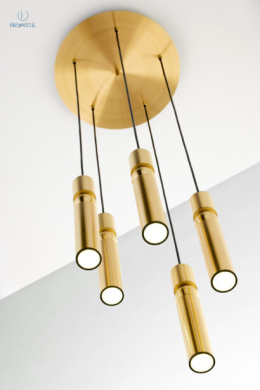 JUPITER - nowoczesna lampa sufitowa ALAS P5 GOLD, złota