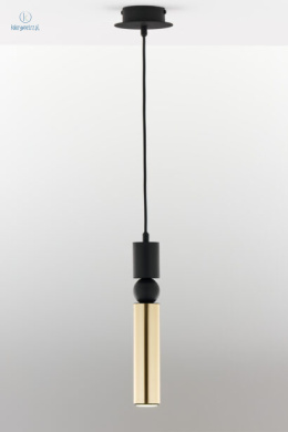 JUPITER - nowoczesna lampa sufitowa ALAS GOLD/BLACK, złota/czarna