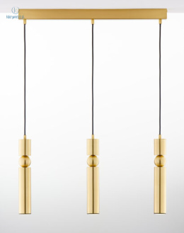 JUPITER - nowoczesna lampa sufitowa ALAS L3 GOLD, złota