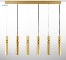 JUPITER - nowoczesna lampa sufitowa ALAS L6 GOLD, złota