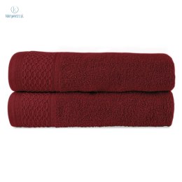 Darymex - ręcznik bawełniany SOLANO Bordo 2x(50x90 cm)