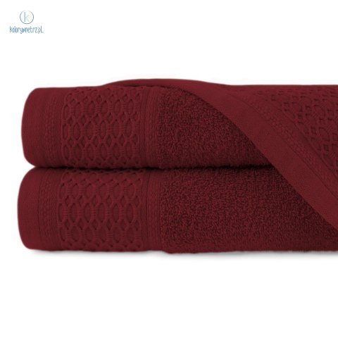 Darymex - ręcznik bawełniany SOLANO Bordo 2x(70x140 cm)