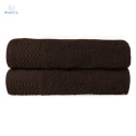 Darymex - ręcznik bawełniany SOLANO Ciemny Brąz 2x(70x140 cm)
