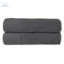 Darymex - zestaw ręczników bawełnianych SOLANO Ciemny Popiel (50x90 cm)+(70x140 cm)