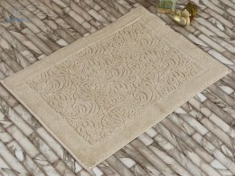 Karna Home - dywanik łazienkowy bawełniany ESRA beige 50x70 cm