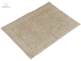 Karna Home - dywanik łazienkowy bawełniany ESRA beige 50x70 cm