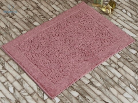 Karna Home - Dywanik łazienkowy bawełniany ESRA pink 50x70 cm