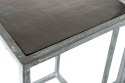Aluro - loftowy, industrialny stolik pomocniczy KUMI, 50x30 cm