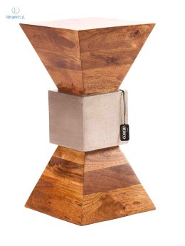 Aluro - loftowy stolik pomocniczy postument Kiron, 70x35 cm
