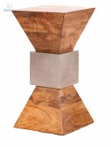 Aluro - loftowy stolik pomocniczy postument Kiron, 70x35 cm